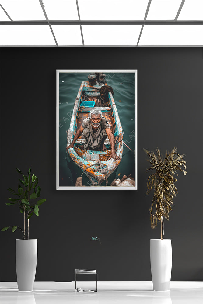 Portrait d'un Pêcheur Indien