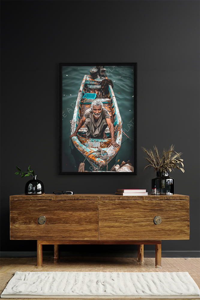 Portrait d'un Pêcheur Indien