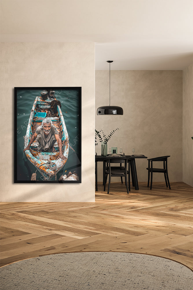 Portrait d'un Pêcheur Indien