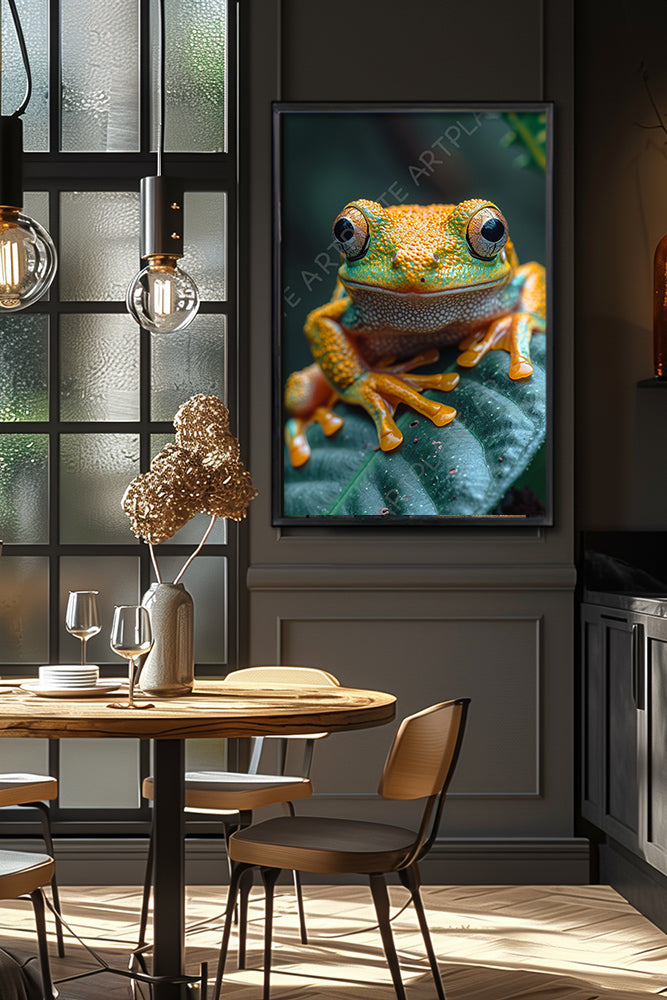 The multi-colored frog