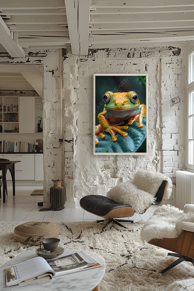 The multi-colored frog