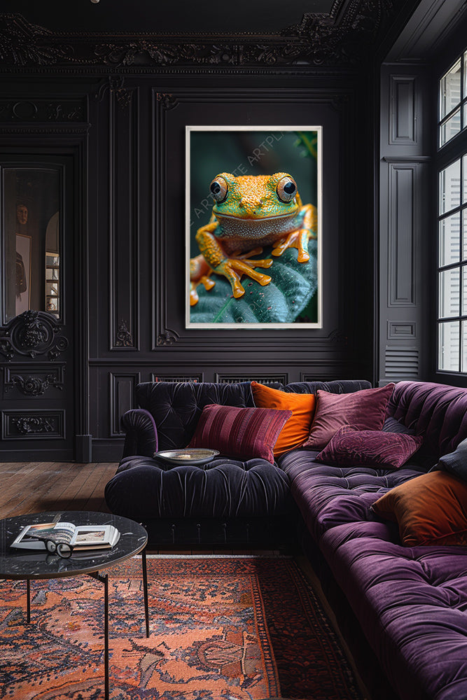 The multi-colored frog