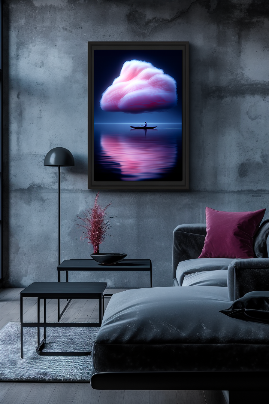 Lac du nuage rose