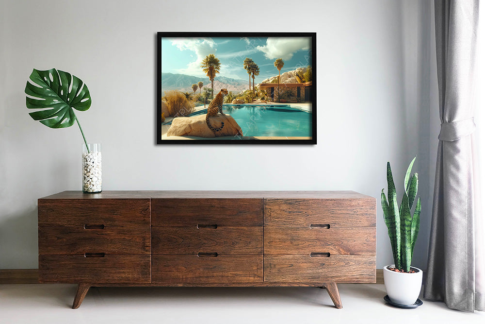 Léopard à Palm Springs