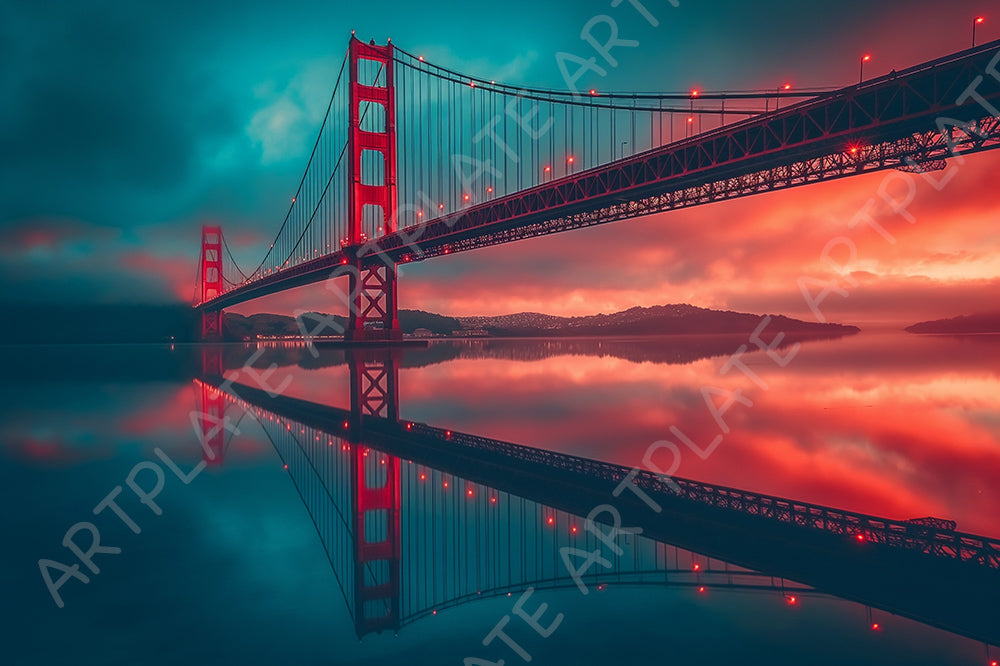 Golden Gate au Crépuscule