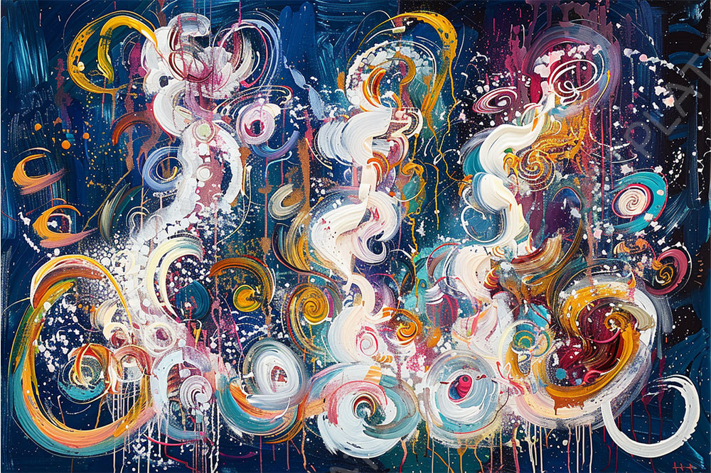 Tourbillons de Couleurs en Mouvement