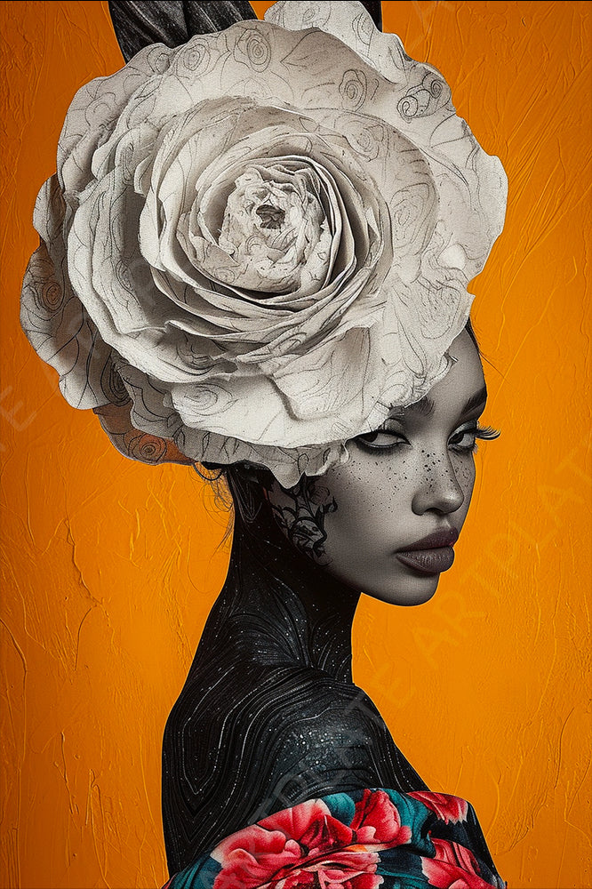 La Muse aux Fleurs Blanches