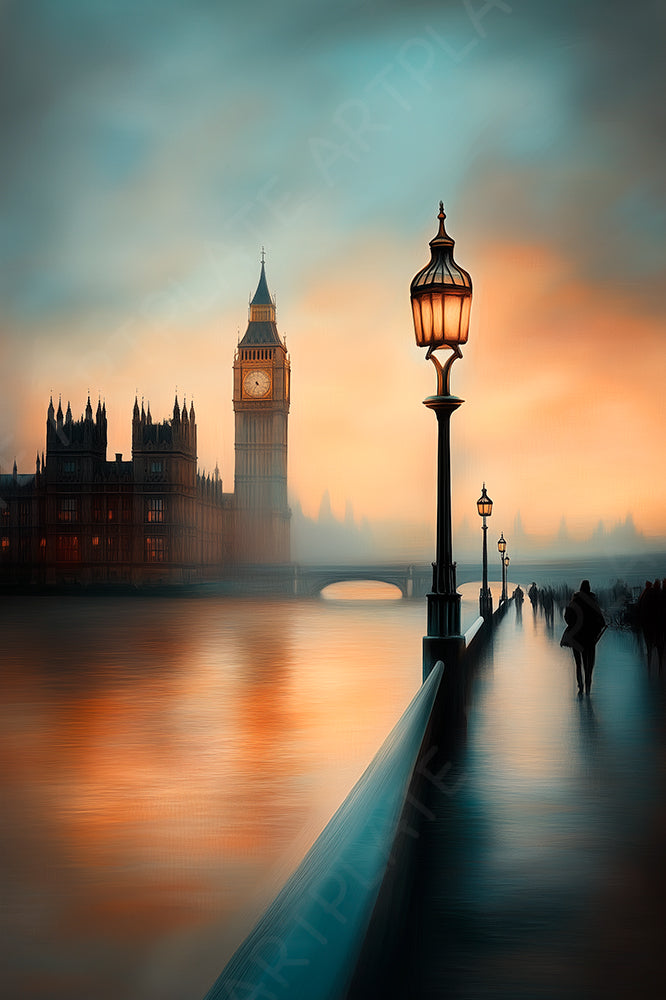 Crépuscule sur Londres