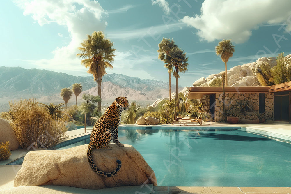 Léopard à Palm Springs