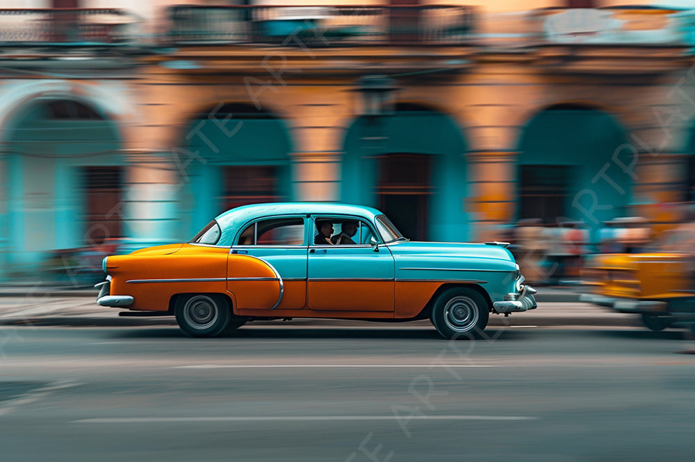 Voiture Vintage dans les Rues de Cuba