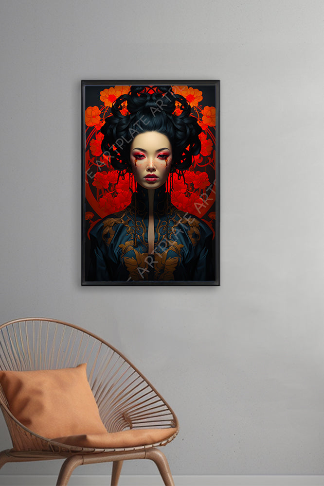 Geisha aux larmes de sang