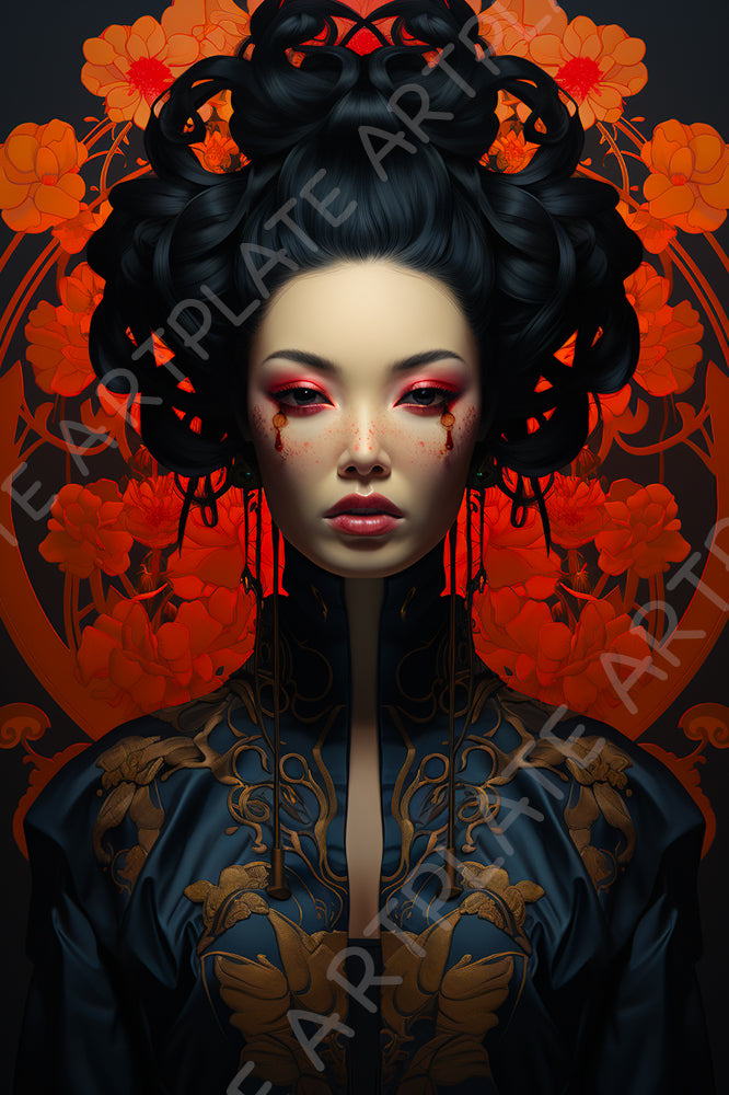 Geisha aux larmes de sang