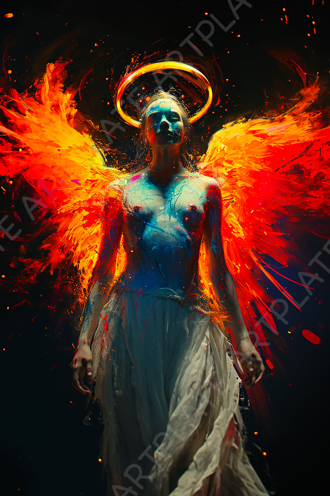 L'ange aux Ailes Flamboyantes