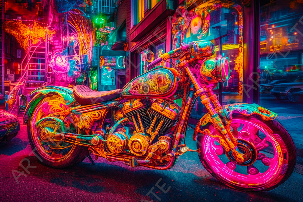Psychedelic Motorcycle