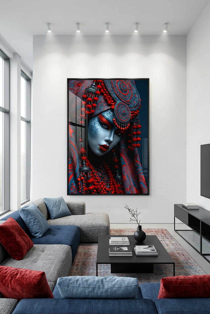 Tableau Déco Aluminium HD - Reine Écarlate (Édition Unique Certifiée)