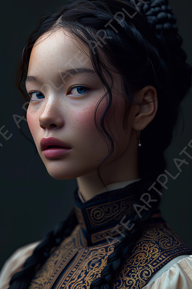 The blue eyed asian