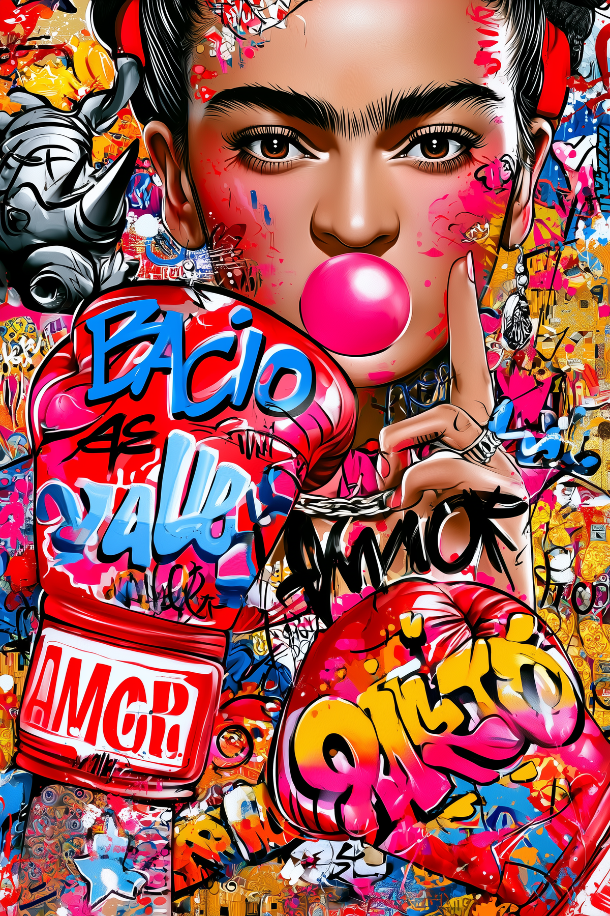Tableau déco aluminium HD Art Frida