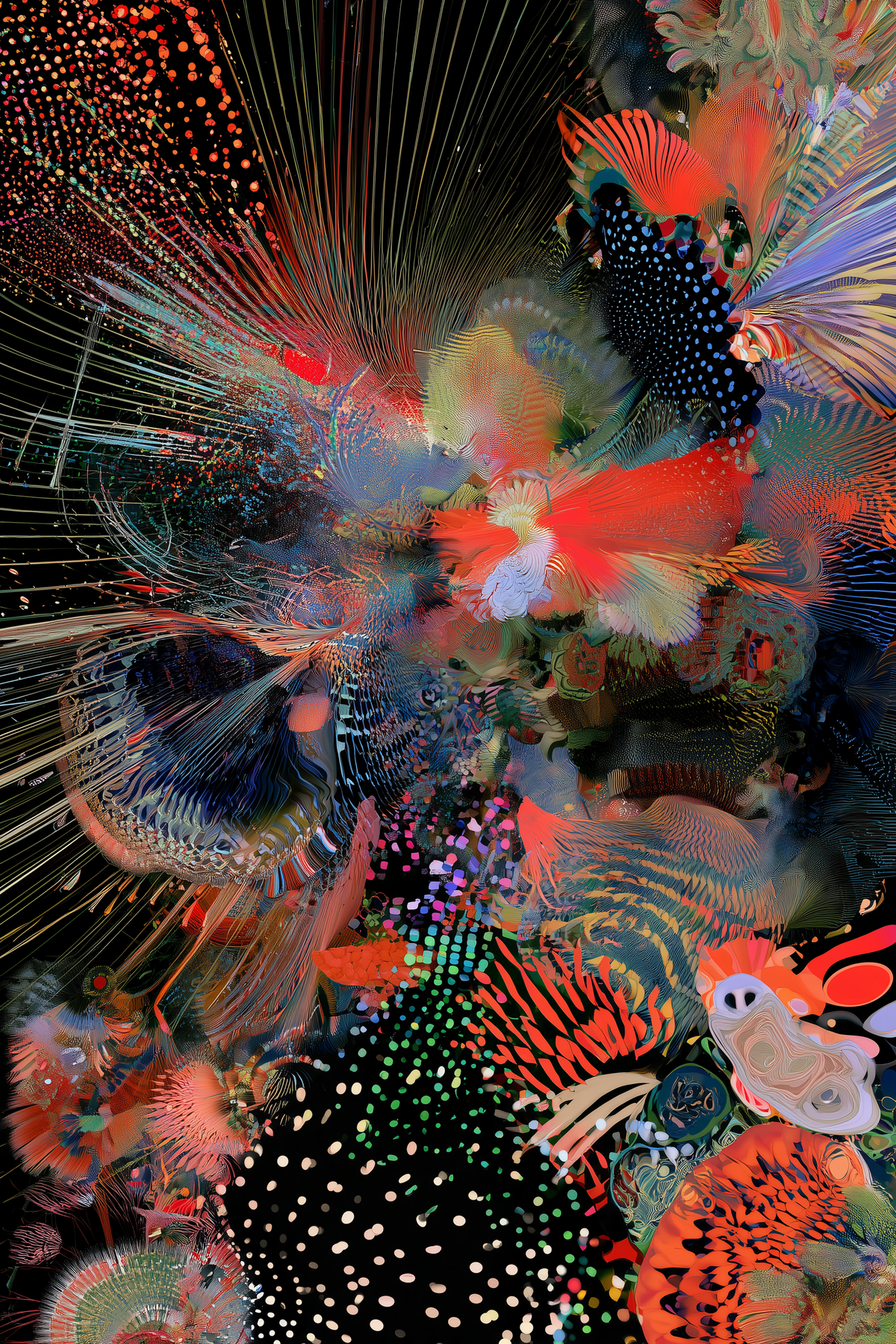 Tableau déco aluminium HD Explosion Digitale