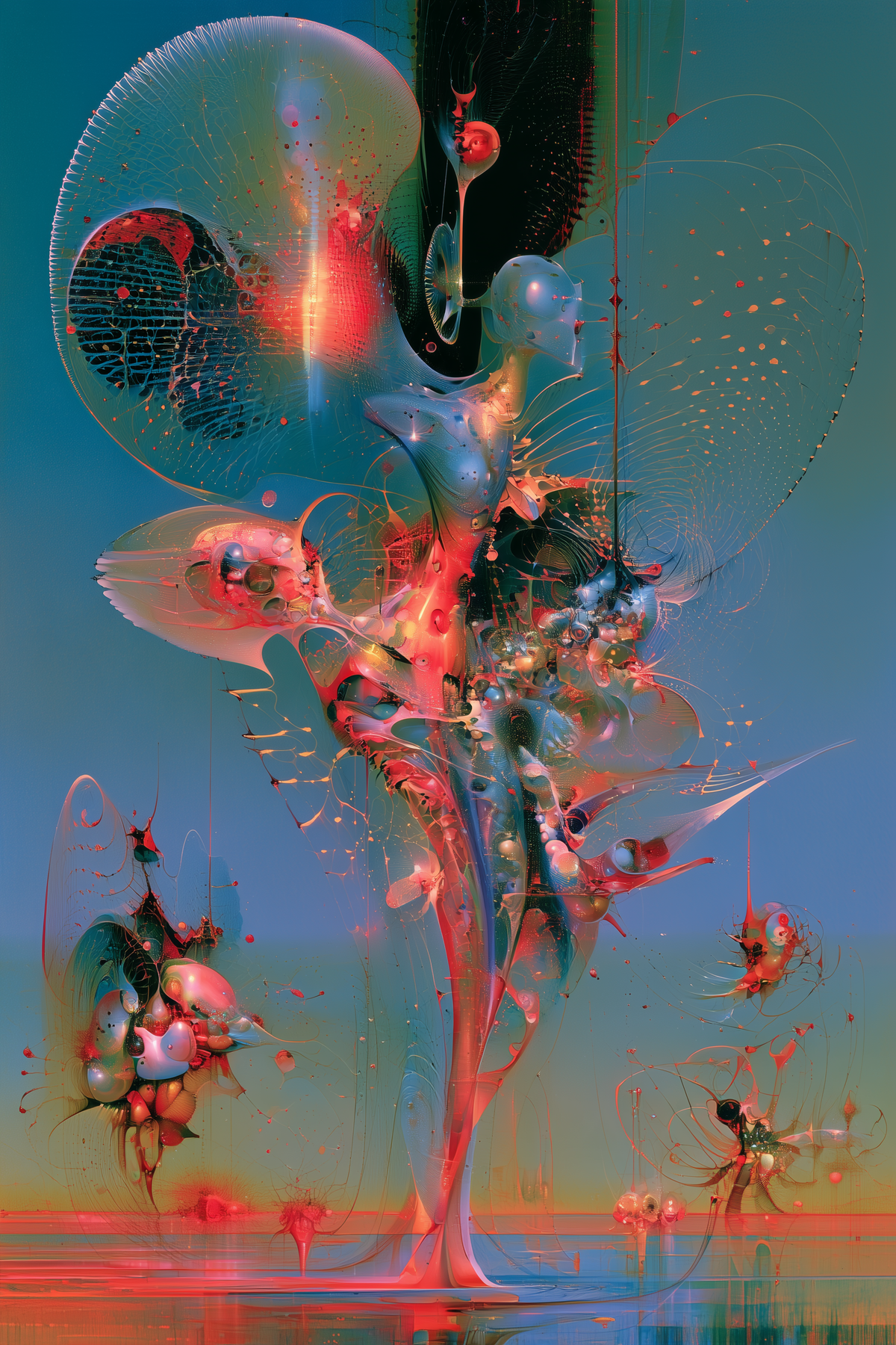 Tableau déco aluminium HD Éclosion Cosmique