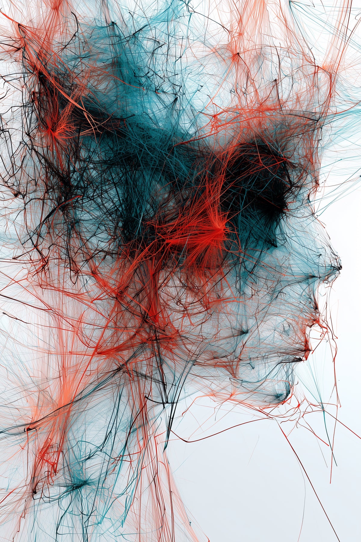 Tableau déco aluminium HD Filaments de l'Âme