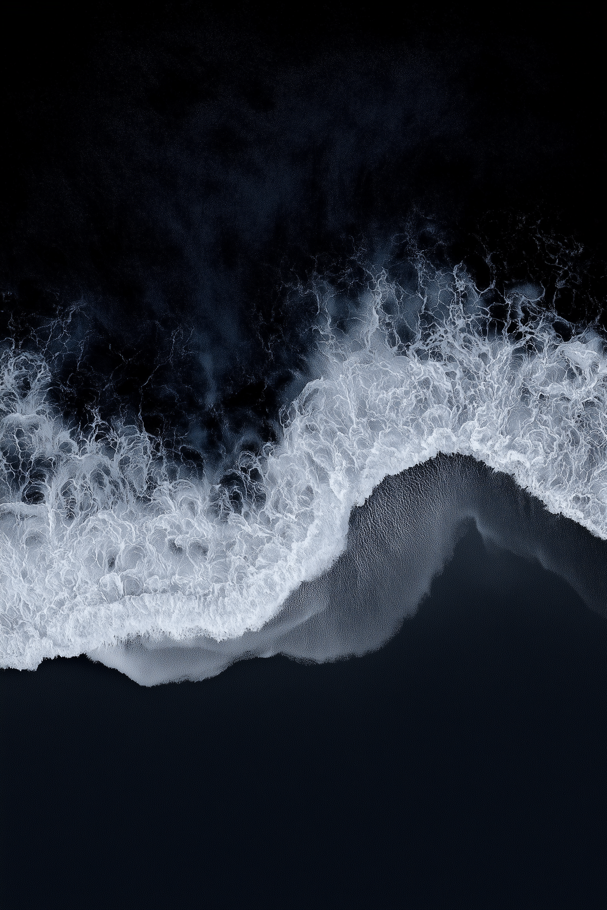 Tableau déco aluminium HD Vague Nocturne