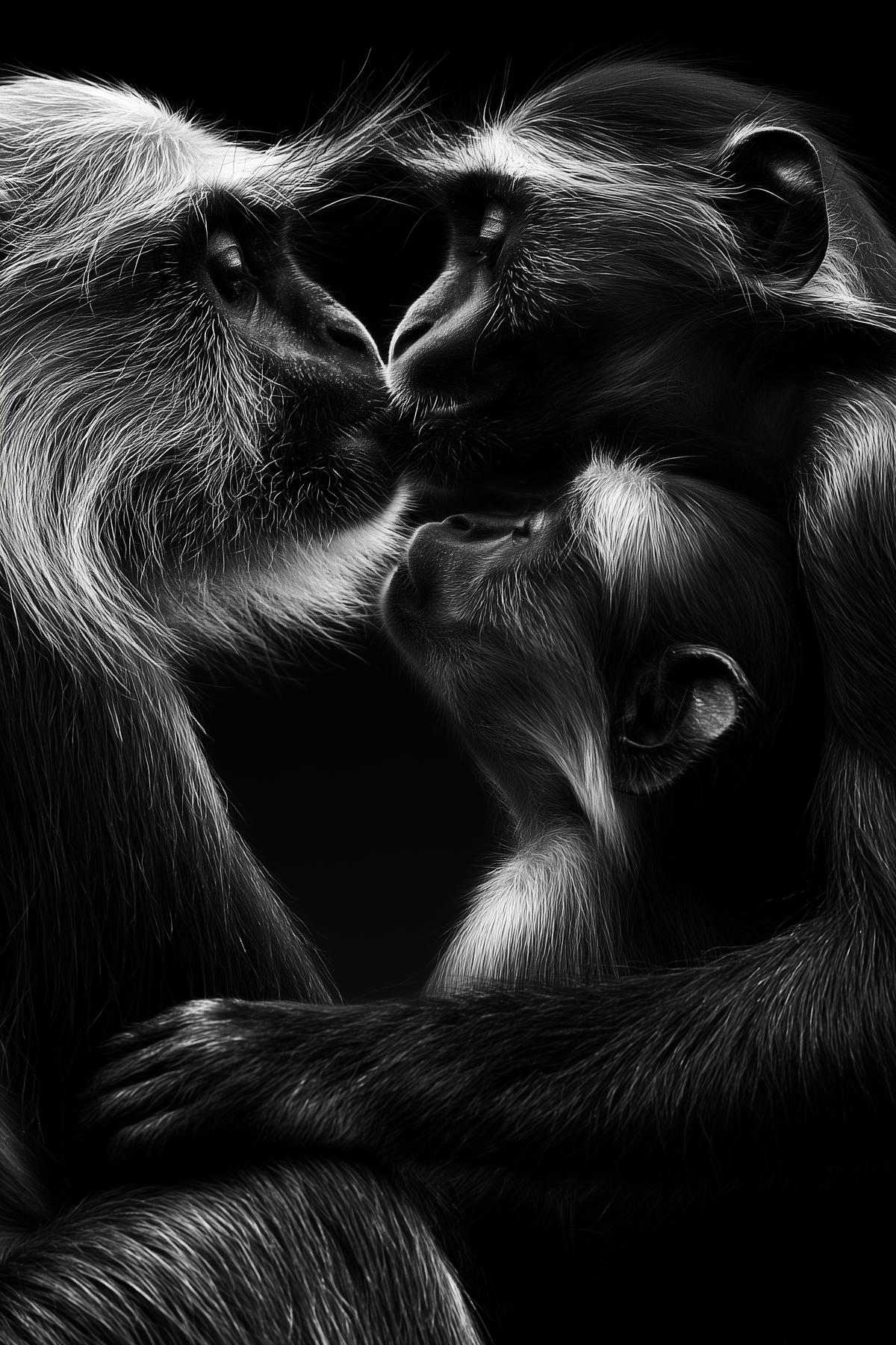 Tableau déco aluminium HD Tendresse Sauvage
