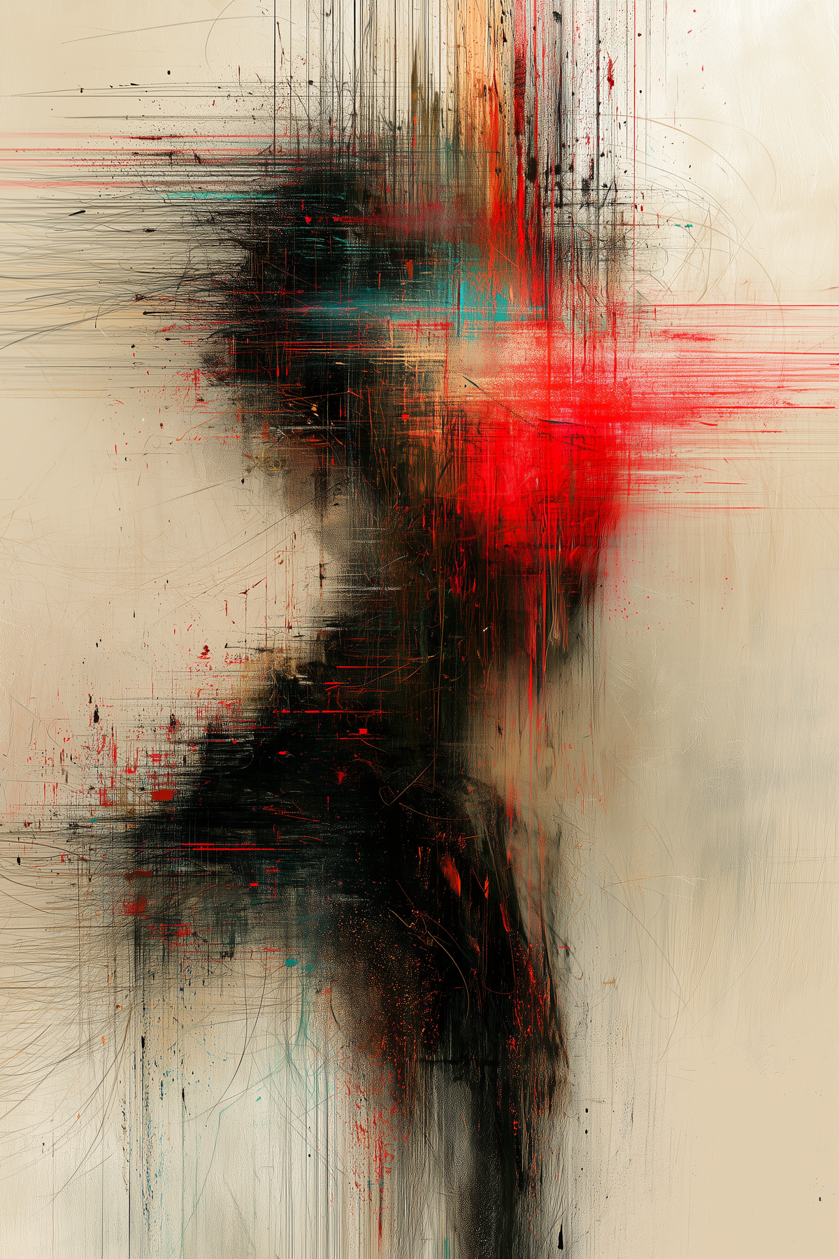 Tableau déco aluminium HD Ombre Écarlate