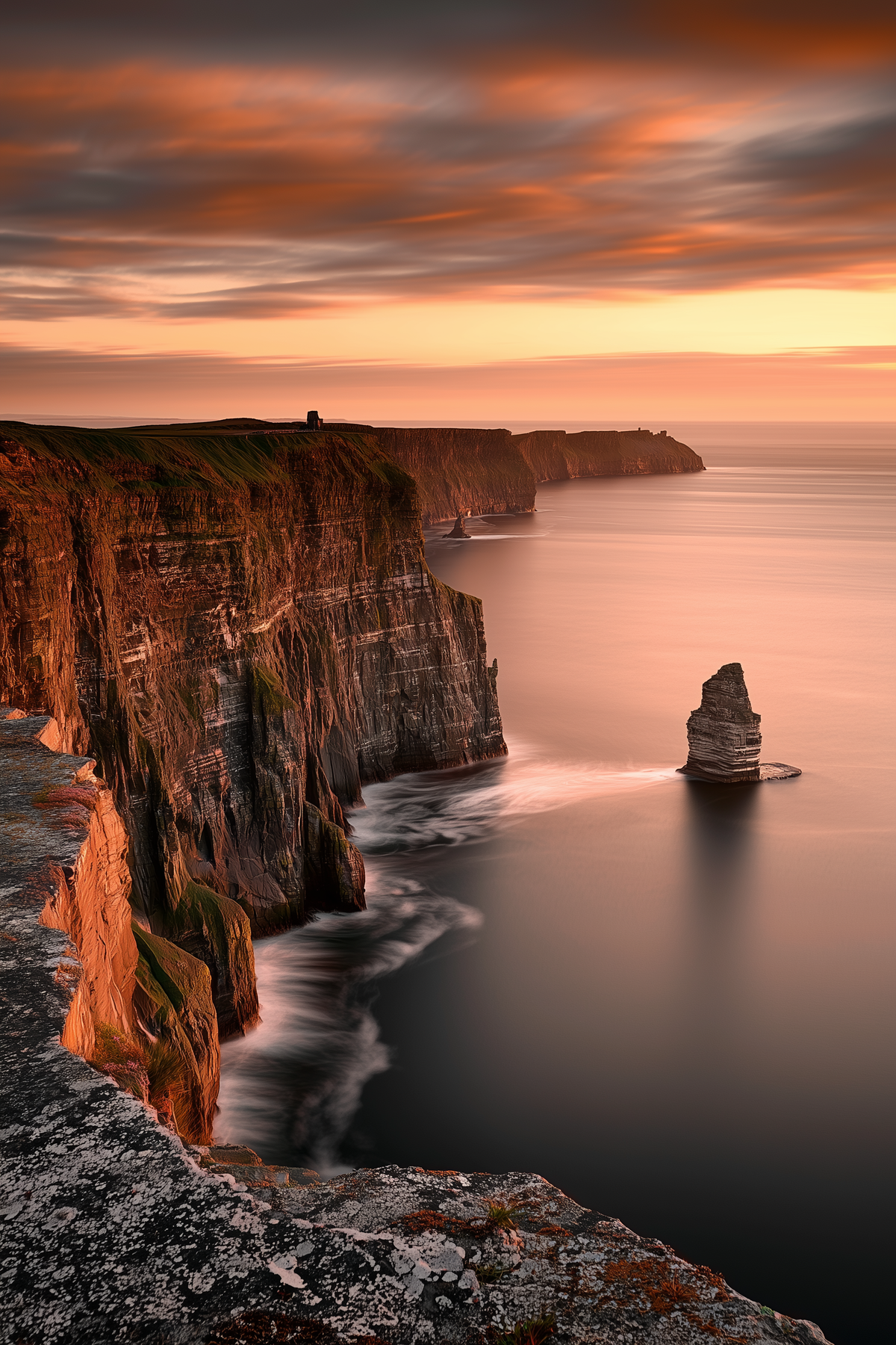 Tableau déco aluminium HD Aube sur Moher