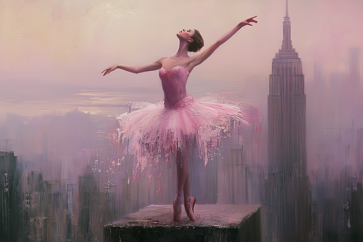 Tableau déco aluminium HD Danseuse Urbaine